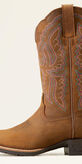 Hybrid Ranchwork Wide Square Toe Western Boot Side